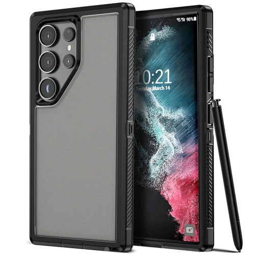 Black & Clear Samsung Galaxy S22 Ultra 5G Case – Superior Protection