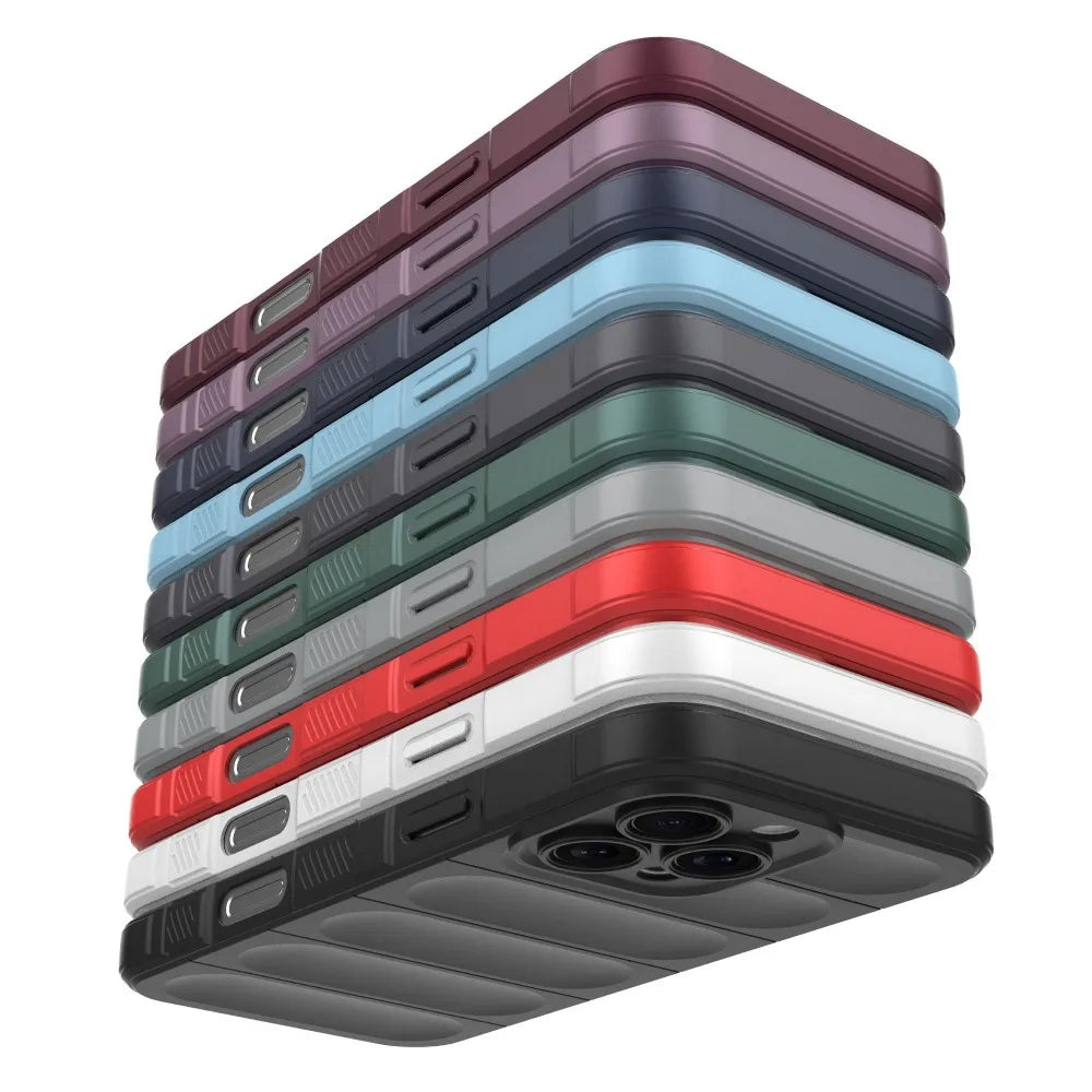 Anti-Fall Silicone Back Cover for iPhone – Soft Case for Air 16E through 17/16/15/14/13/12/11 Pro Max XS X 7 8 Plus