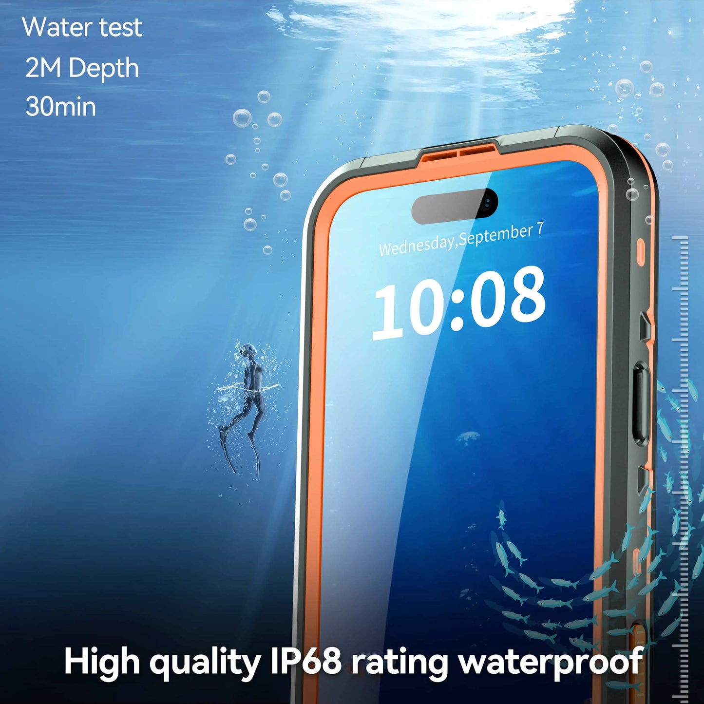 Professional IP68 Waterproof Case for iPhone 17 Series (Pro Max, Pro, Air) — Shockproof, Dustproof Protection