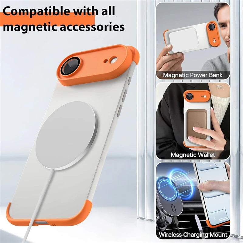 Frameless Corner Camera Lens Protector Case for iPhone 17 Series — Air / Pro / Pro Max, Plus 14/13/12/15/16