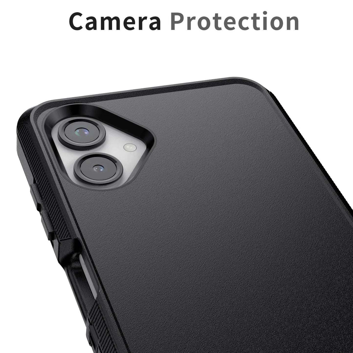 Black Heavy Duty Shockproof Samsung Galaxy A06 / A36 / A56 Case – Rugged 3-in-1