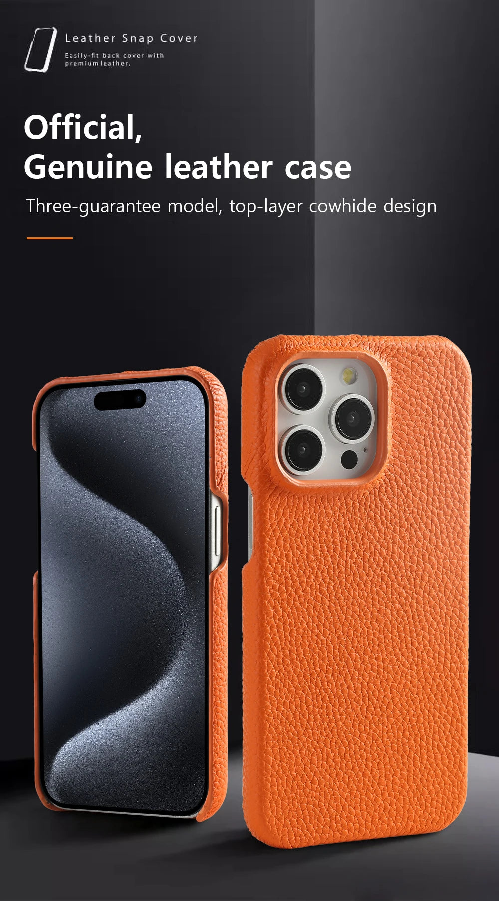 Luxury MagSafe Leather Case for iPhone 17/16/15 Pro Max Air – Cowhide Magnetic Cover