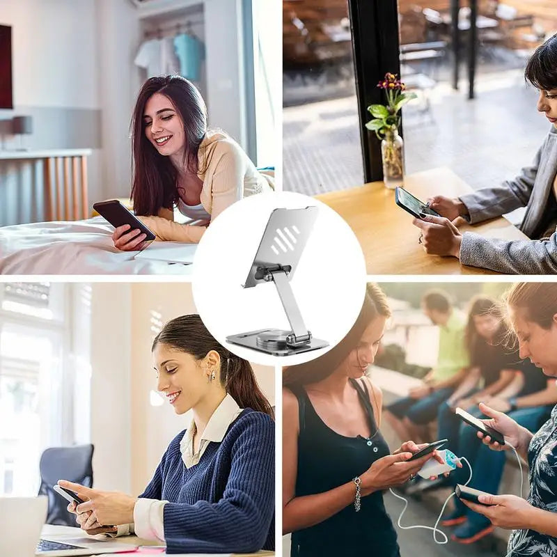 Foldable Phone Stand – Portable Desktop Holder for Smartphones, Desk Dock for Bedroom & Living Room