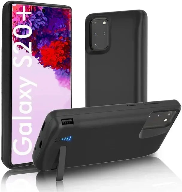Samsung Galaxy Battery Case 10000mAh – for S10/S20/S21/S22+/ Ultra and Note 8–10 – Power Bank Paddle Back Cover