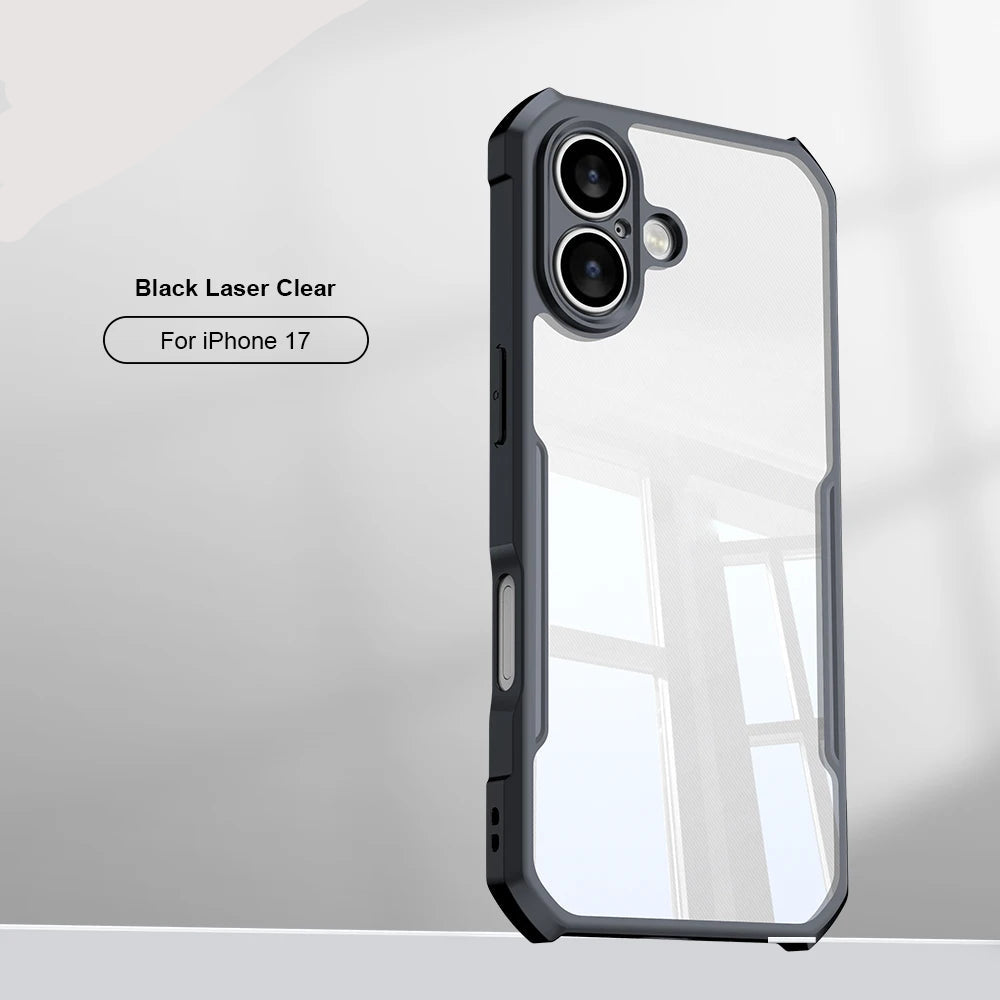 iPhone 17 Pro / Pro Max Air Case — Shock-Absorbing, Anti-Yellowing Acrylic & TPU Back Cover