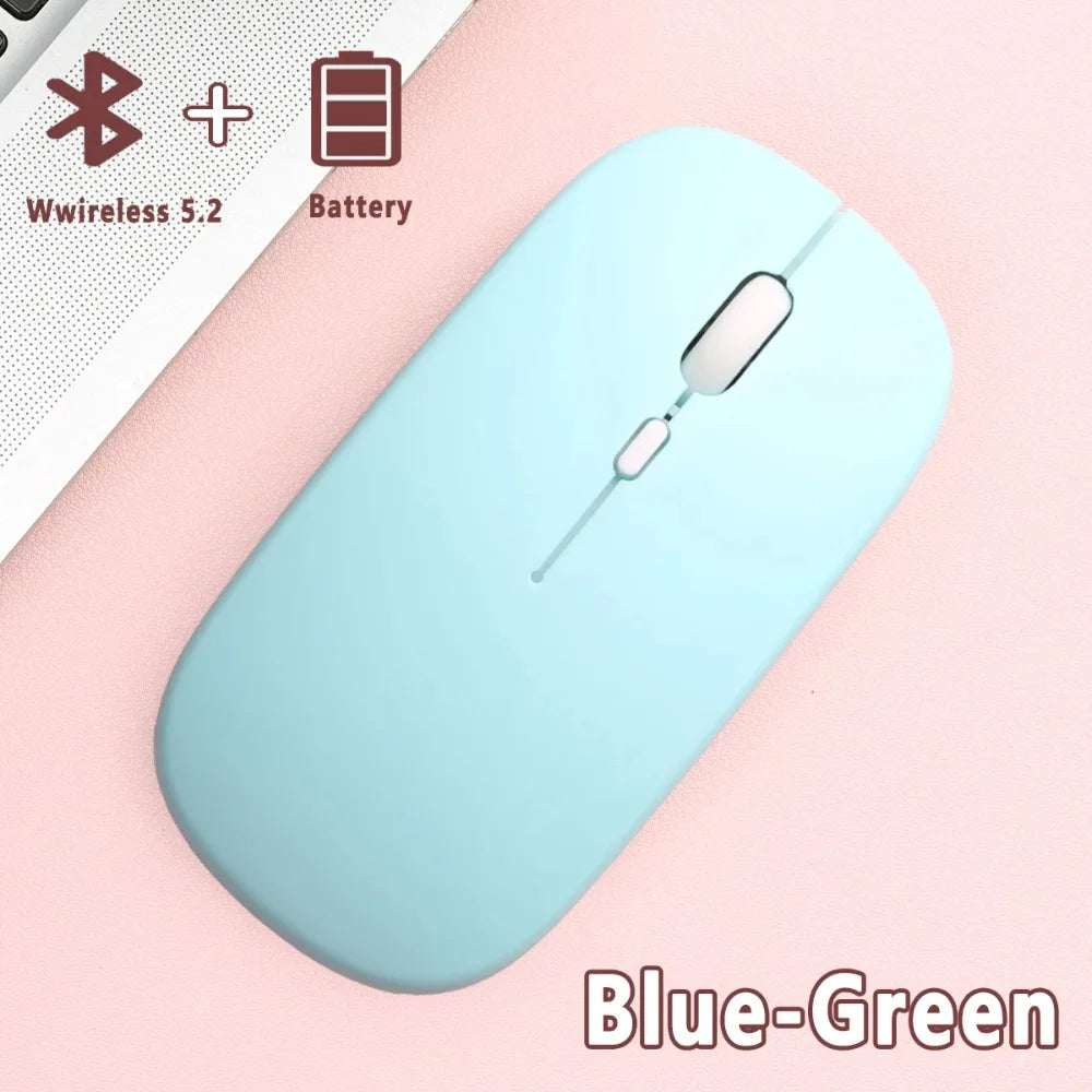 Bluetooth-compatible Wireless Mouse Computer Laptop Mouse Silent Optical Mouse for iPad Samsung Tablet Universal Mice Noiseless