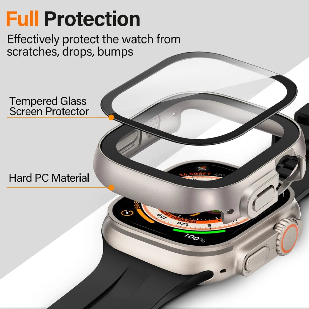 49mm Case for Apple Watch Ultra: Bumper + Glass Cover