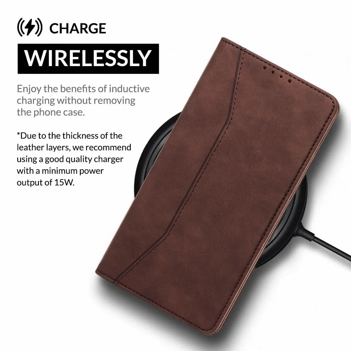 Dark Brown Samsung Galaxy S20 Leather Flip Case