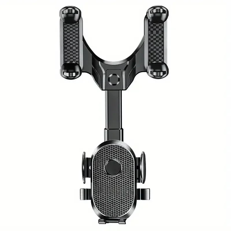 360° Rotating Car Phone Holder – Rearview Mirror Mount, Foldable GPS & Navigation Support, In-Car Mobile Bracket