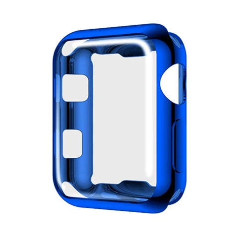 Silicone Bumper Case & Screen Protector for Apple Watch – 44mm/40mm/45mm/41mm/42mm/38mm, iWatch Series 3–9, SE, Non-Slip Guard