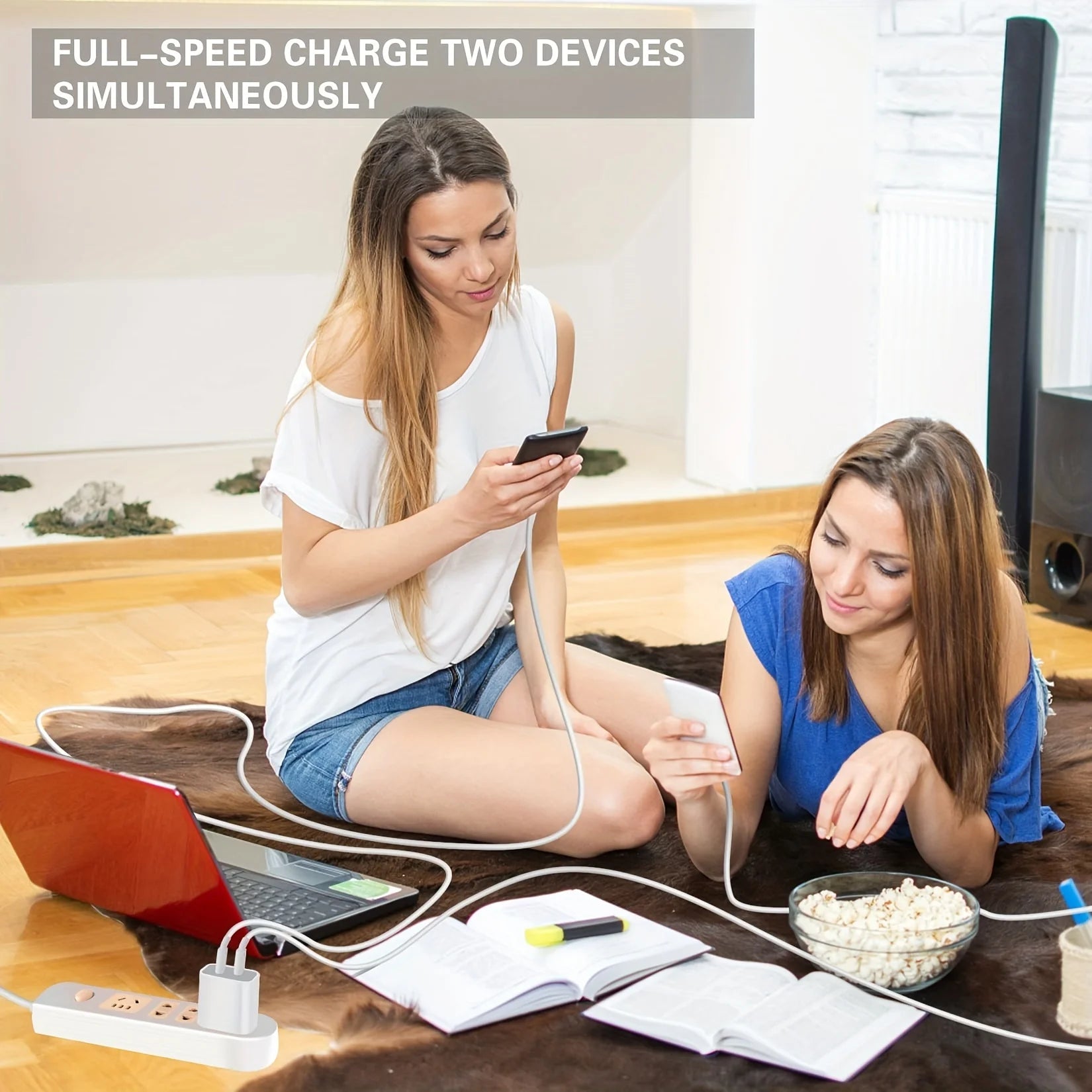 Fast Charge Kit for iPhone – 3-Pack 40W Dual USB-C Wall Chargers with 6ft Lightning Cables (12/13/11/XR/XS)