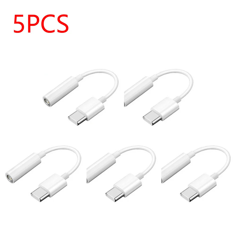 Type-C Audio Cable & Headset Adapter – 10cm Earphone Converter for Smartphone, 3.5mm Jack & Portable Accessories