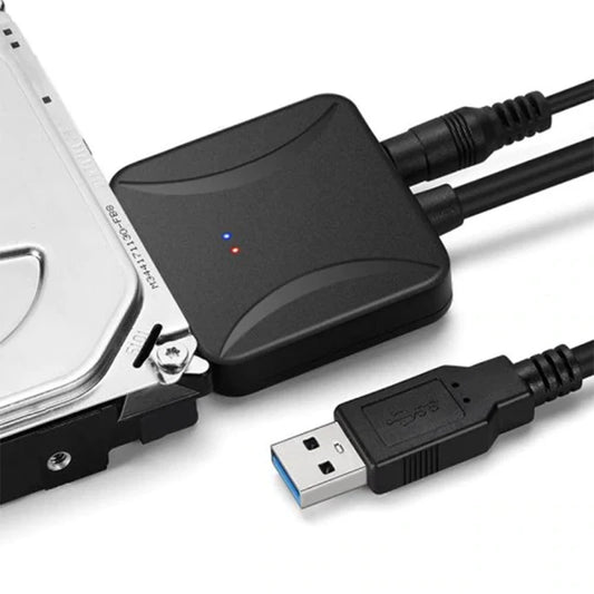 USB 3.0 to SATA Converter for 2.5"/3.5" HDD/SSD with Power Adapter