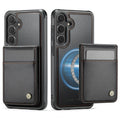 Samsung Galaxy S25/S24 Ultra Wallet Case with Detachable Magnetic Card Holder – 2-in-1 Kickstand Flip Cover with Credit Slots