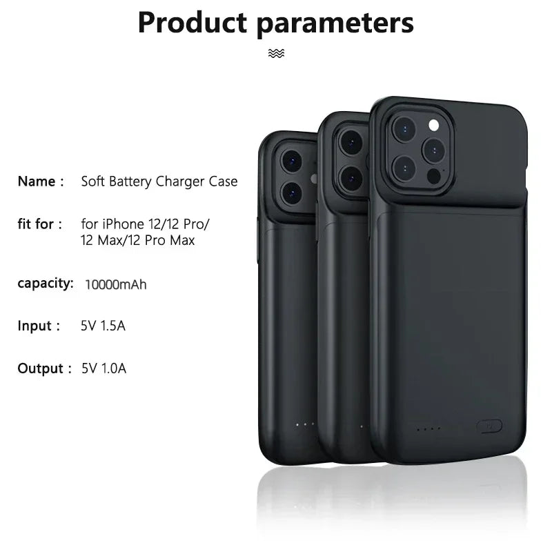 2025 New 10000Mah Battery Charger  for iphone 14 15 12 11  X XS XR Pro Max 6 6S 7 8 Plus Battery Case Pow
