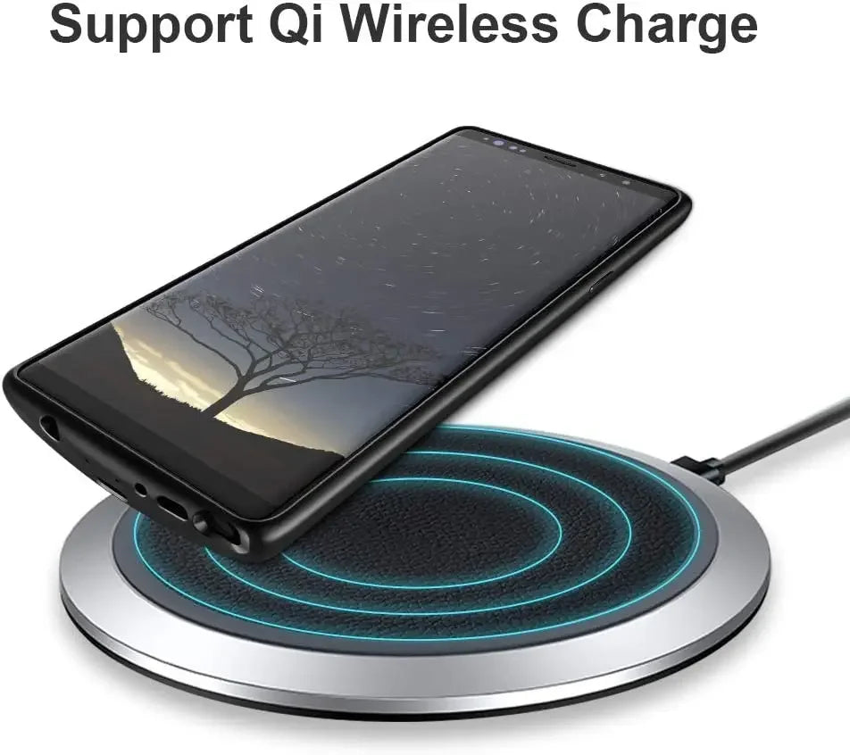 Samsung Galaxy Note 9 Battery Case 6500mAh – Wireless Power Bank Cover with Built-in Charger, Spare Battery Pack