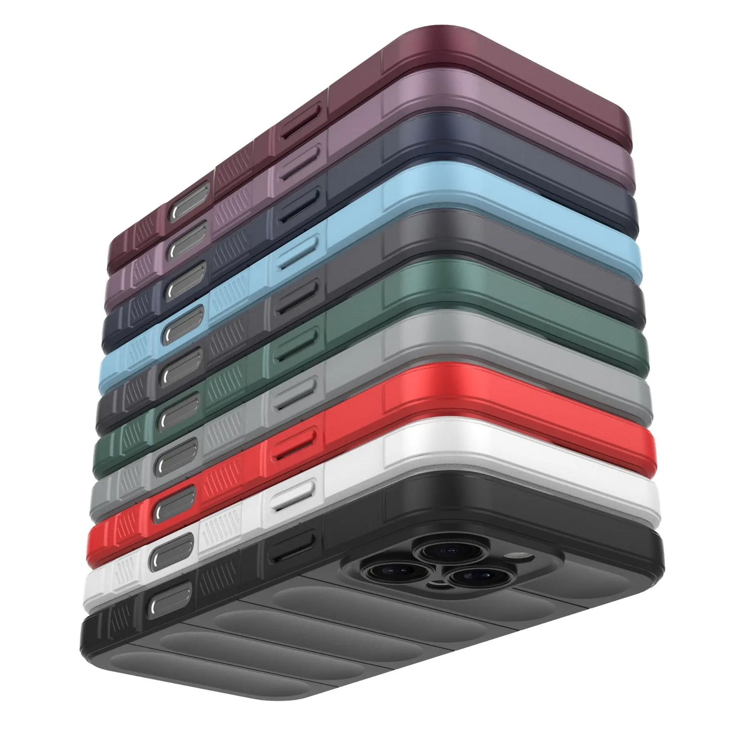 Anti-Fall Silicone Back Cover for iPhone – Soft Case for Air 16E through 17/16/15/14/13/12/11 Pro Max XS X 7 8 Plus
