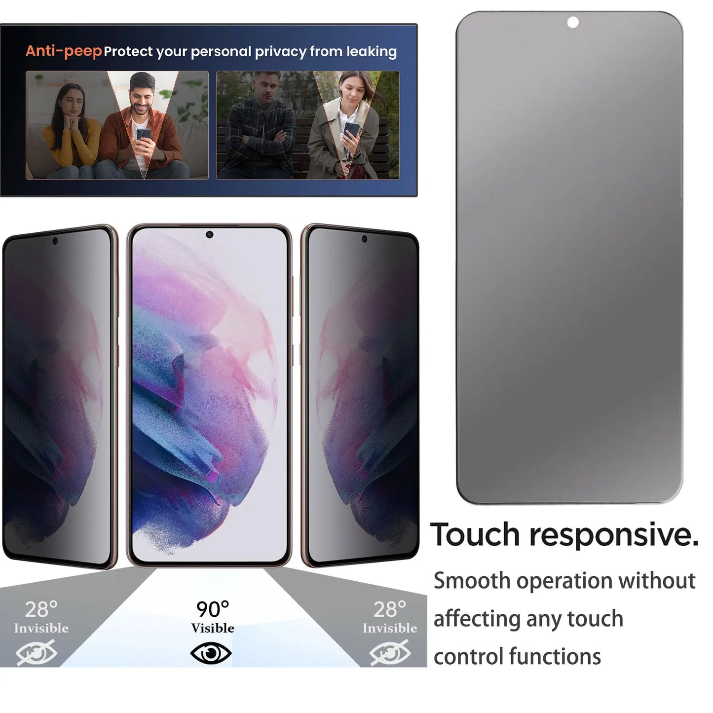 4-Pack Samsung Galaxy S21 Series Case & Screen Protector Set