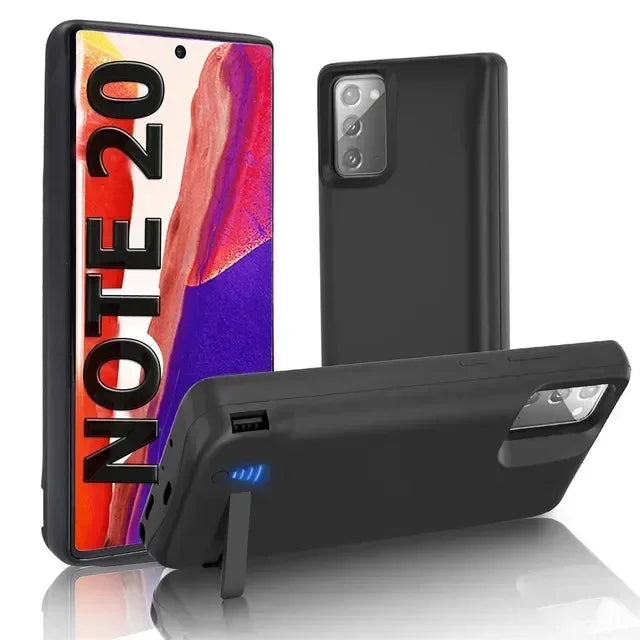 Samsung Galaxy Battery Case 10000mAh – for S10/S20/S21/S22+/ Ultra and Note 8–10 – Power Bank Paddle Back Cover