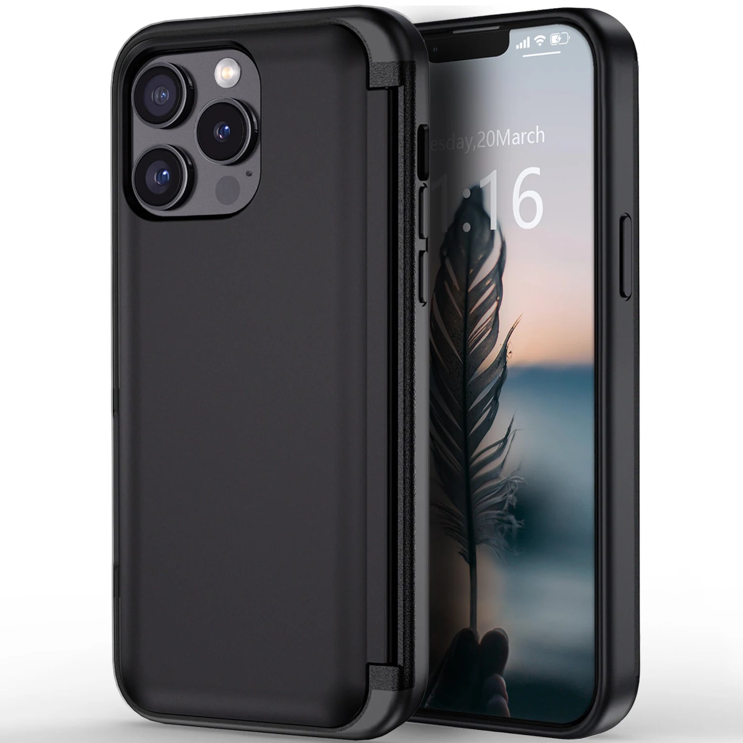 iPhone 13 Series Hybrid Rugged Case – Protective Kickstand Cover