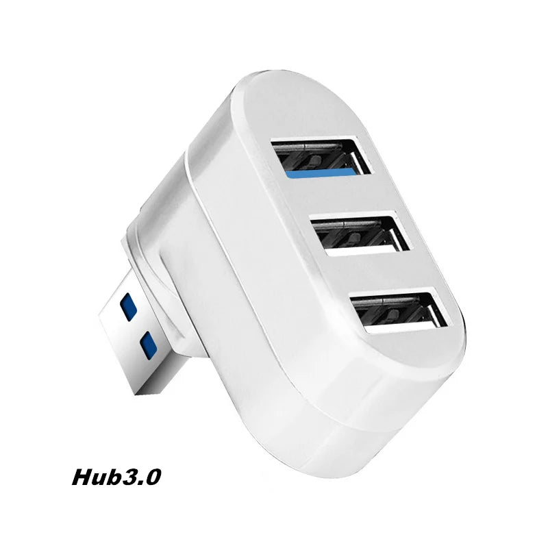 Wireless USB 3.0/2.0 Hub Adapter for Laptop – 3 Ports, USB Splitter, U Disk Reader