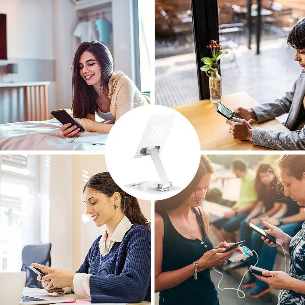 Foldable Phone Stand – Portable Desktop Holder for Smartphones, Desk Dock for Bedroom & Living Room