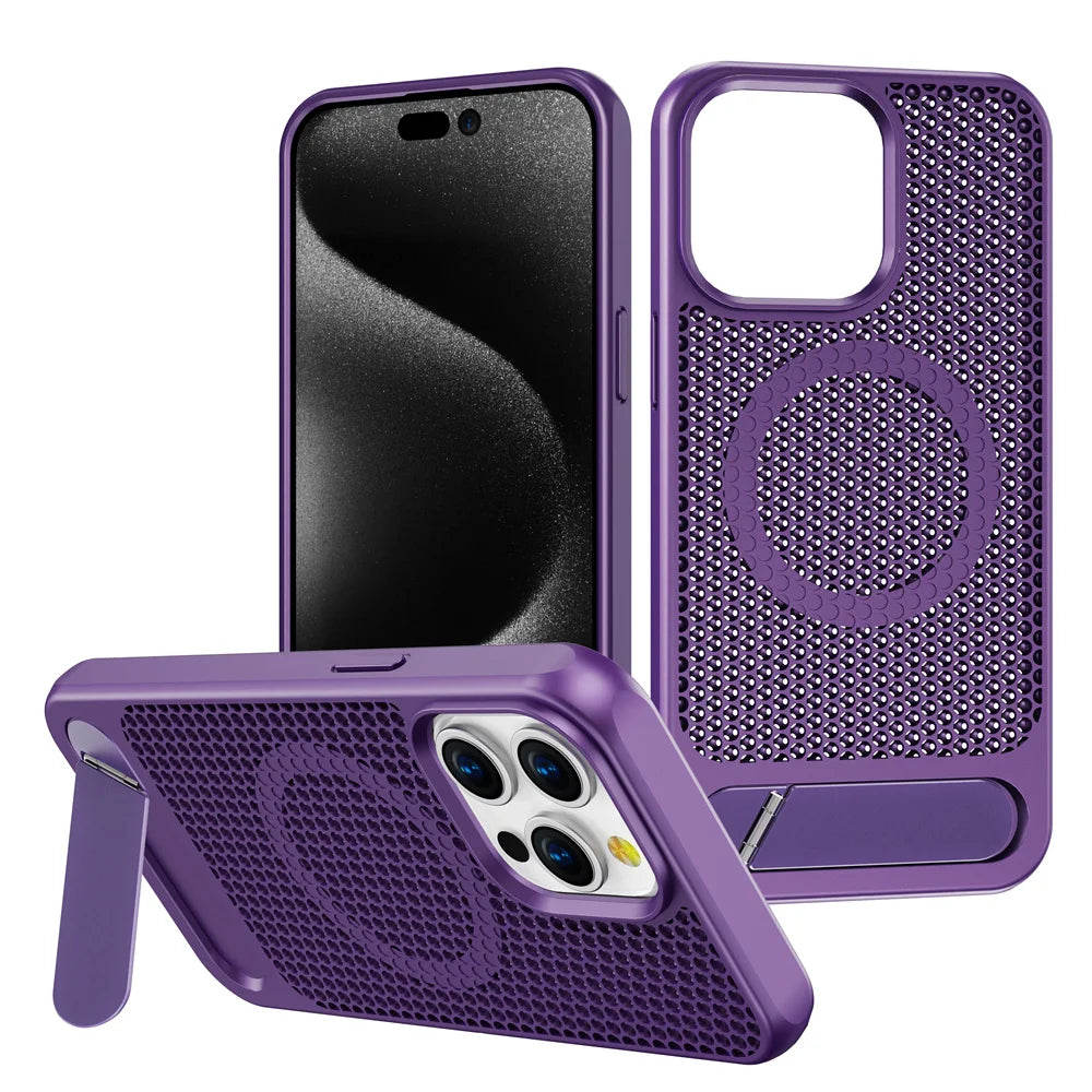 Luxury Cooling Stand Magnetic Phone Cover