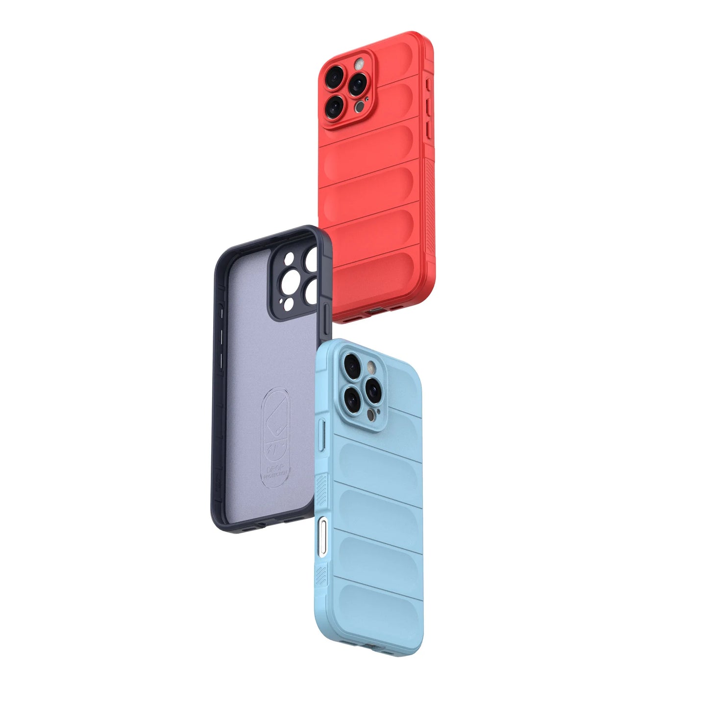 Anti-Fall Silicone Back Cover for iPhone – Soft Case for Air 16E through 17/16/15/14/13/12/11 Pro Max XS X 7 8 Plus