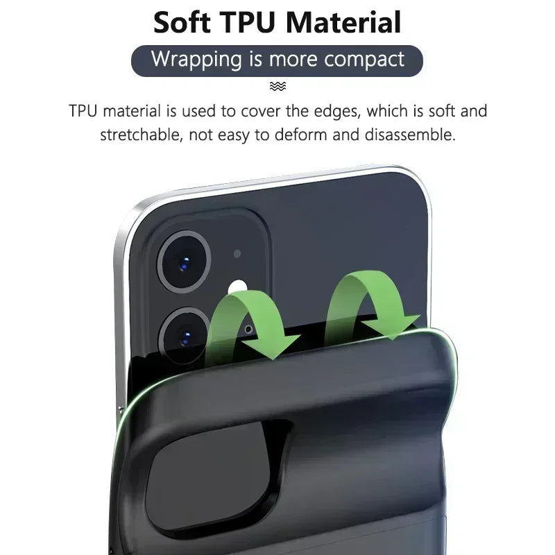6800mAh Battery Case For iphone 15 14 13 12 Pro Max Mini Power Bank Charger Cover Case