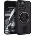 Black Hybrid Shockproof Phone Case for iPhone 14 / 14 Plus / 14 Pro / 14 Pro Max