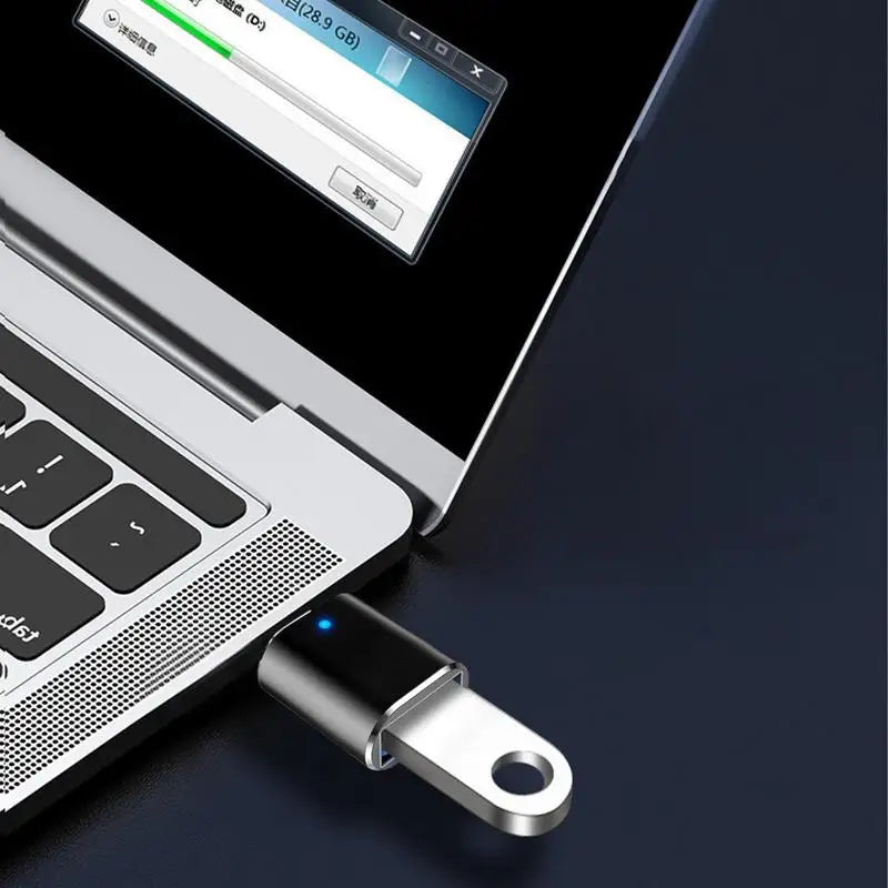 USB 3.0 OTG adapter USB C to USB A converter suitable for MacbookSamsung XiaomiHuawei LED USBC OTG connector