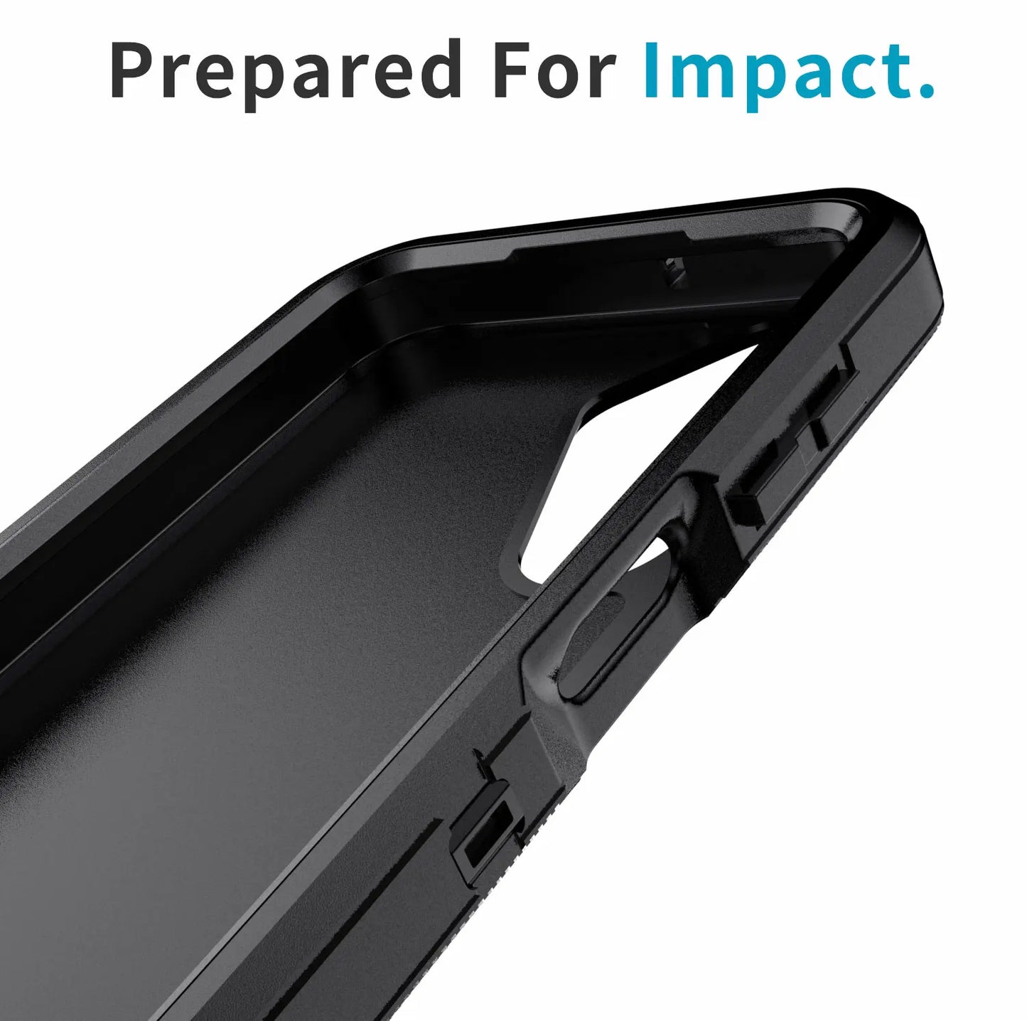 Black Samsung Galaxy A16 5G Case – Heavy Duty Shockproof 3-in-1 Case