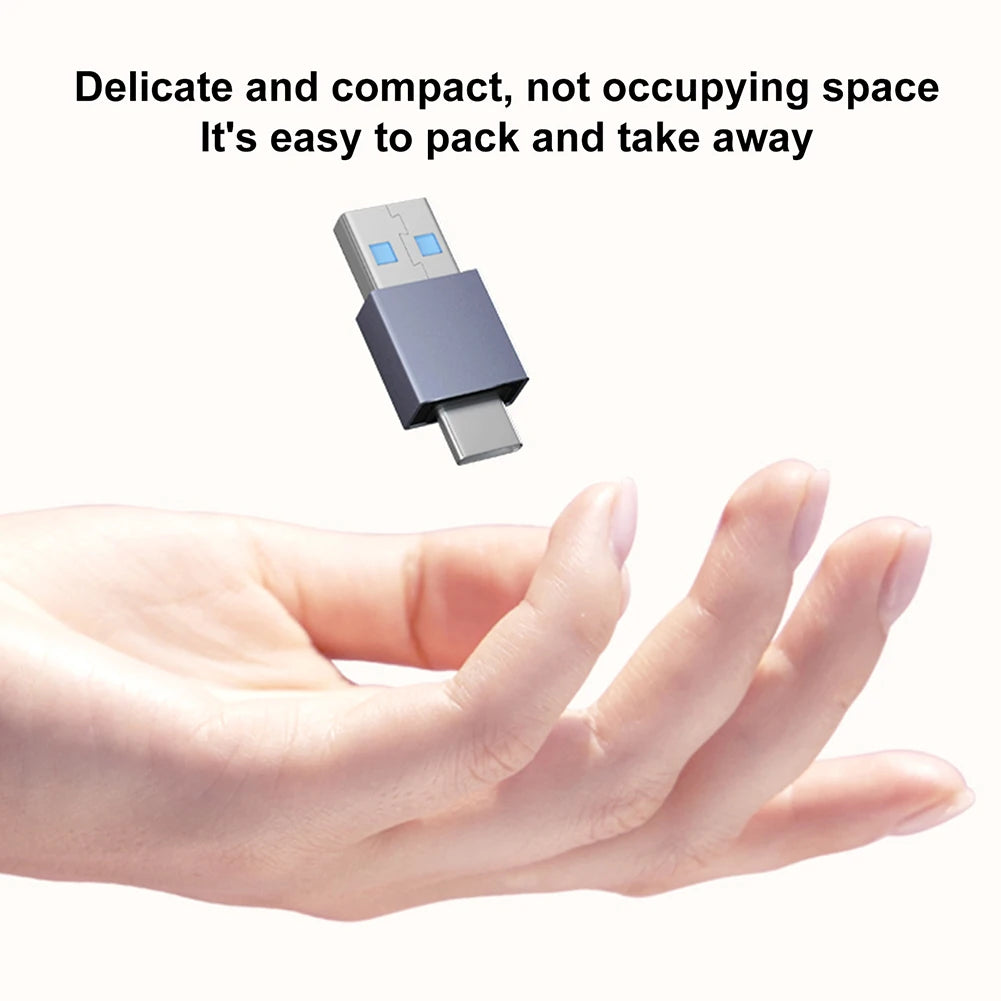 USB 3.1 to Type-C OTG Adapter – 90° Fast Charging & Data Converter, 10Gbps Computers and Phones