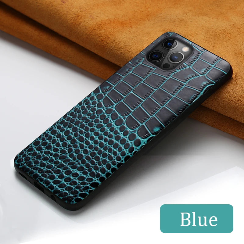 Leather Back Cover Case for Apple iPhone Series – 14, 13 Pro Max, 12/11/ Premium Genuine Leather