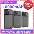 6800mAh Battery Case For iphone 15 14 13 12 Pro Max Mini Power Bank Charger Cover Case