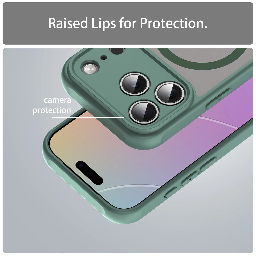 Luxury MagSafe Case for iPhone 17: Matte Shockproof Back Cover