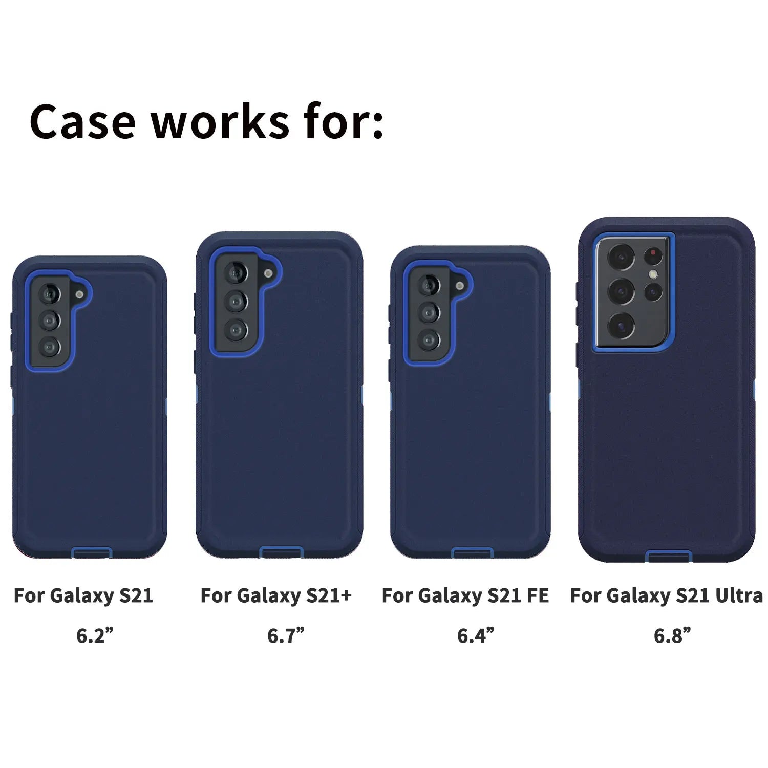 Blue Samsung Galaxy S21 Series Heavy Duty Case