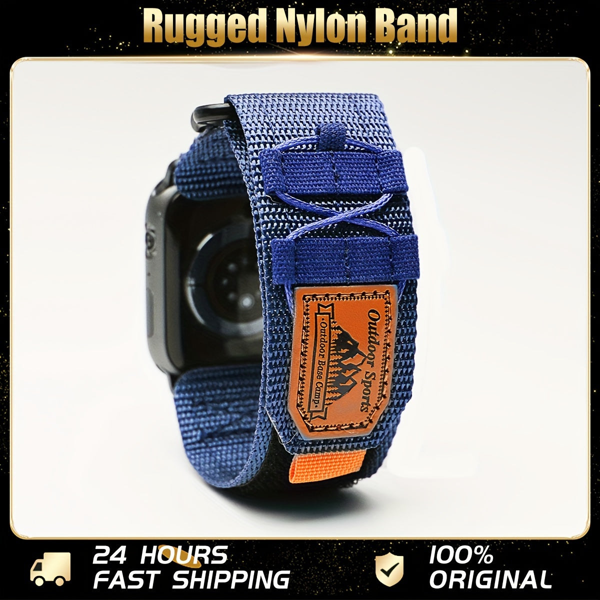 Rugged Alpine Loop Nylon Watch Band for Apple Watch Ultra & Series 9–1 – Durable Tactical Strap (49mm/ 42mm)