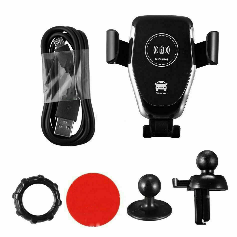 10W QI Wireless Fast Car Charger – Automatic Clamping Mount Holder