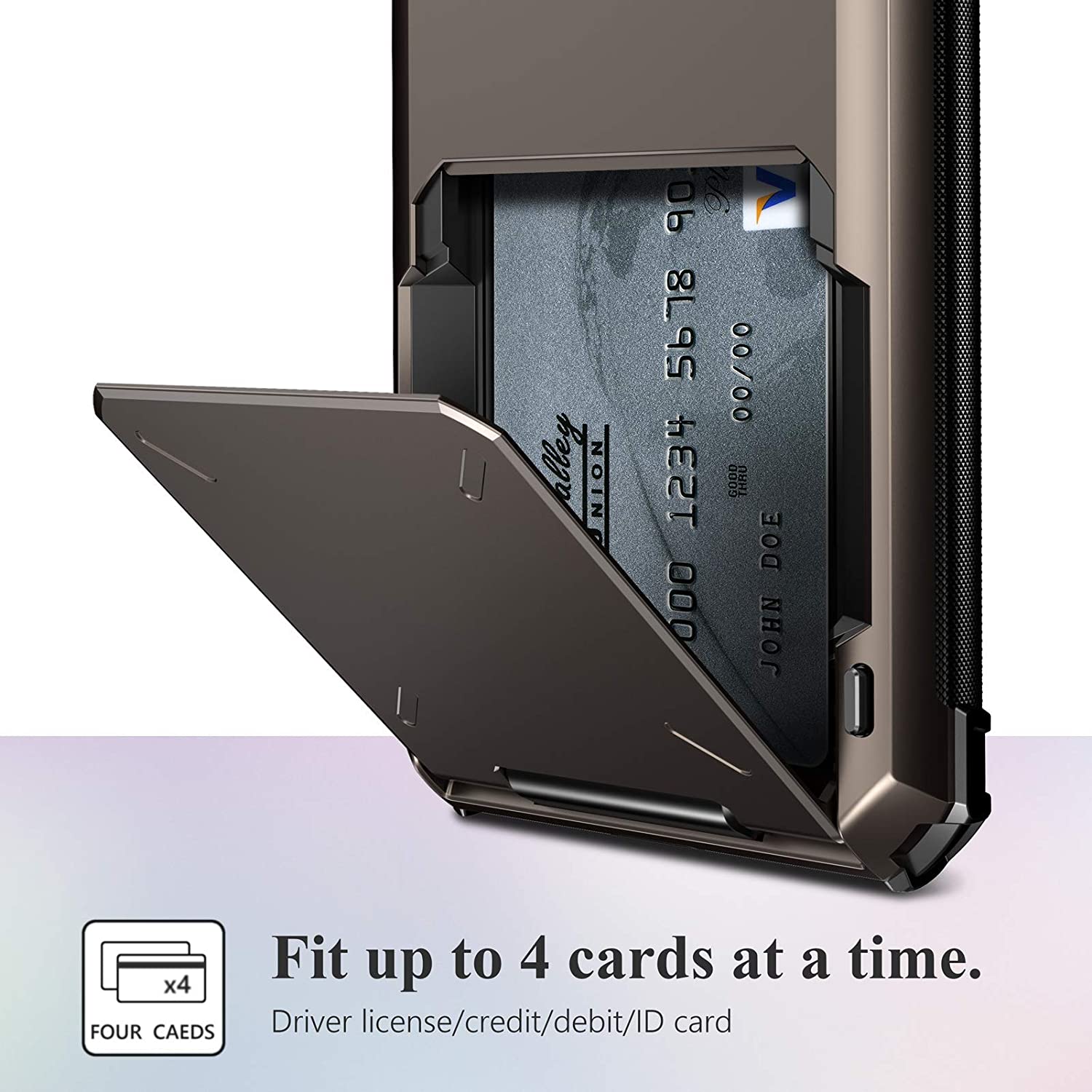 Card Slots Wallet Case Cover Slide Armor Wallet Card Slots Holder.