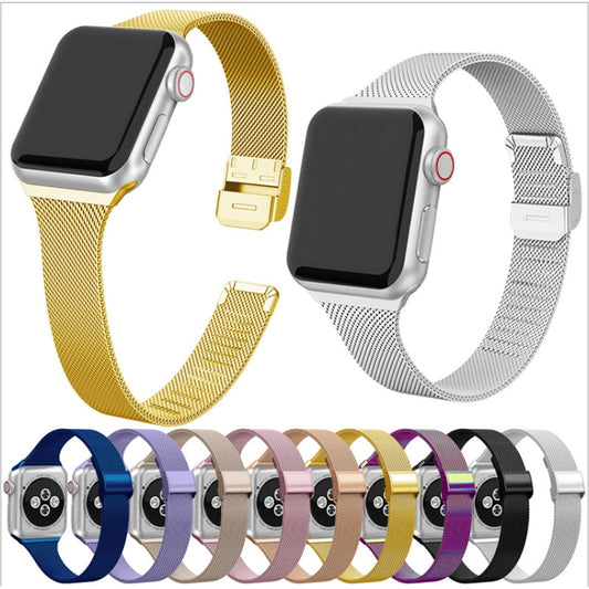 Stainless Steel Metal Milanese Buckle iWatch Band