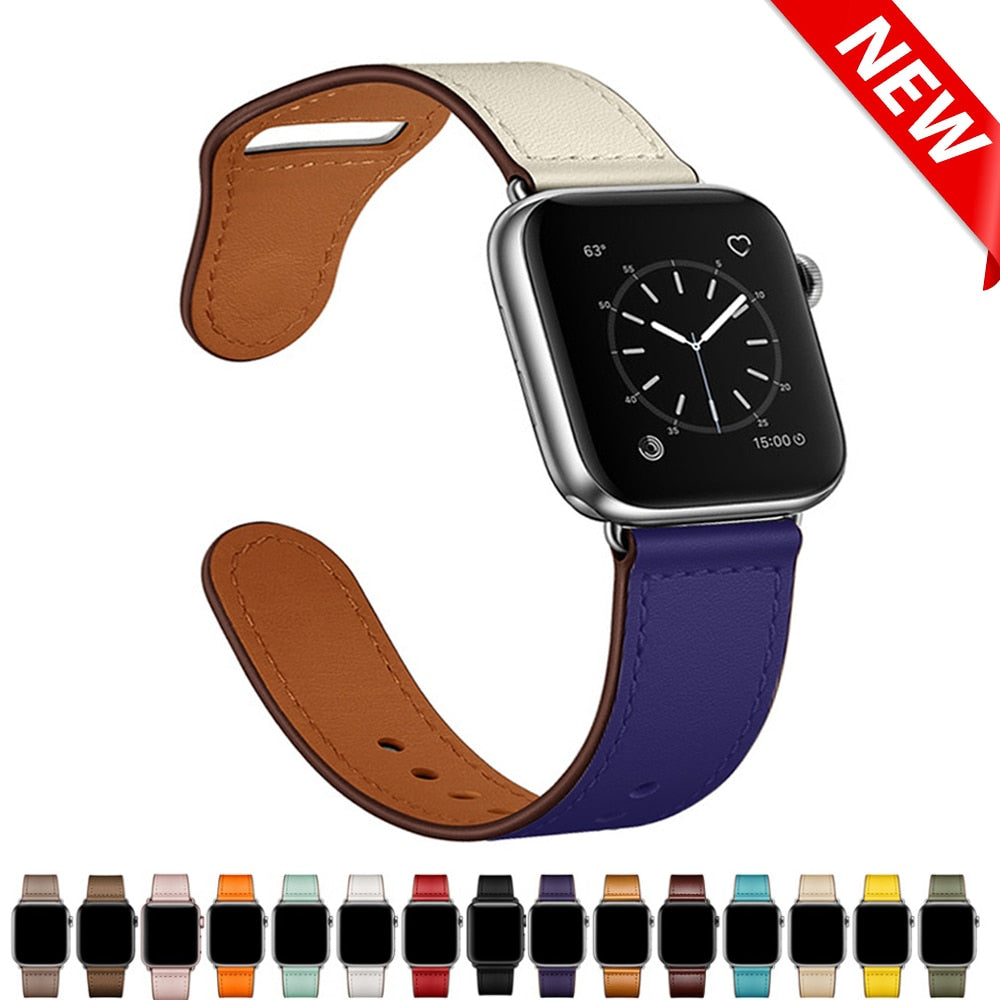 Premium Leather Watch Band – High-Quality Smartwatch Bracelet & Belt