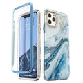 Full-Body Shinning Glitter Marble Bumper Case with Built-in Screen Protector