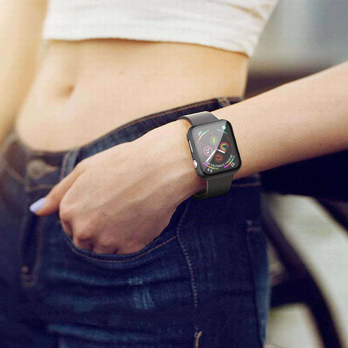 Glass+Cover Apple Watch Case iWatch cover