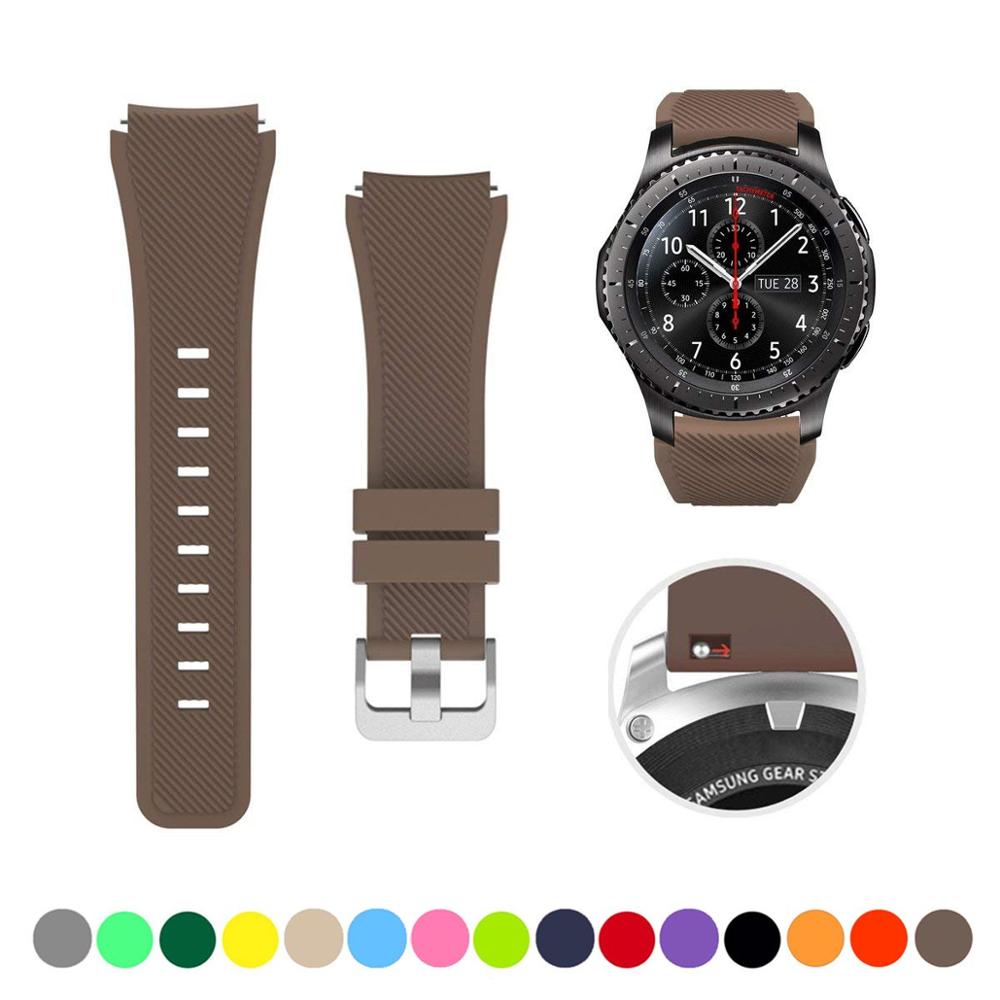 Silicone Watch Band (20/22mm) Huawei, Samsung Galaxy, Gear S3, Amazfit Bip/Active, and Gt 2/2e