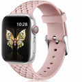 High Quality Silicone Woven Pattern iWatch Bracelet