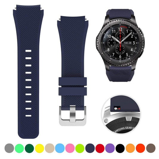Silicone Watch Band (20/22mm) Huawei, Samsung Galaxy, Gear S3, Amazfit Bip/Active, and Gt 2/2e
