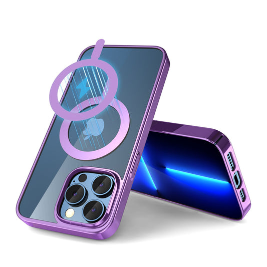 Magnetic Charger Wireless Anti-Scratch Shockproof Clear Durable Cover