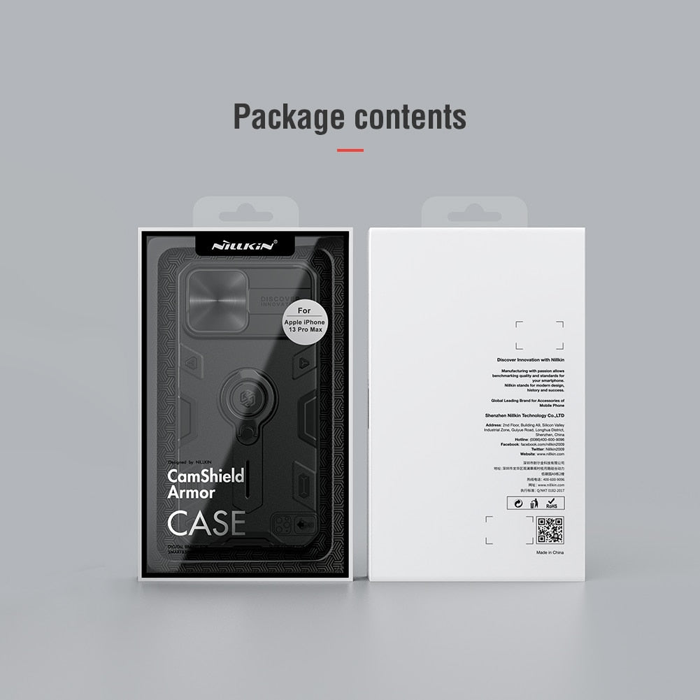 iPhone 13 All models Case with Ring stand Camera Protection Slide cover.