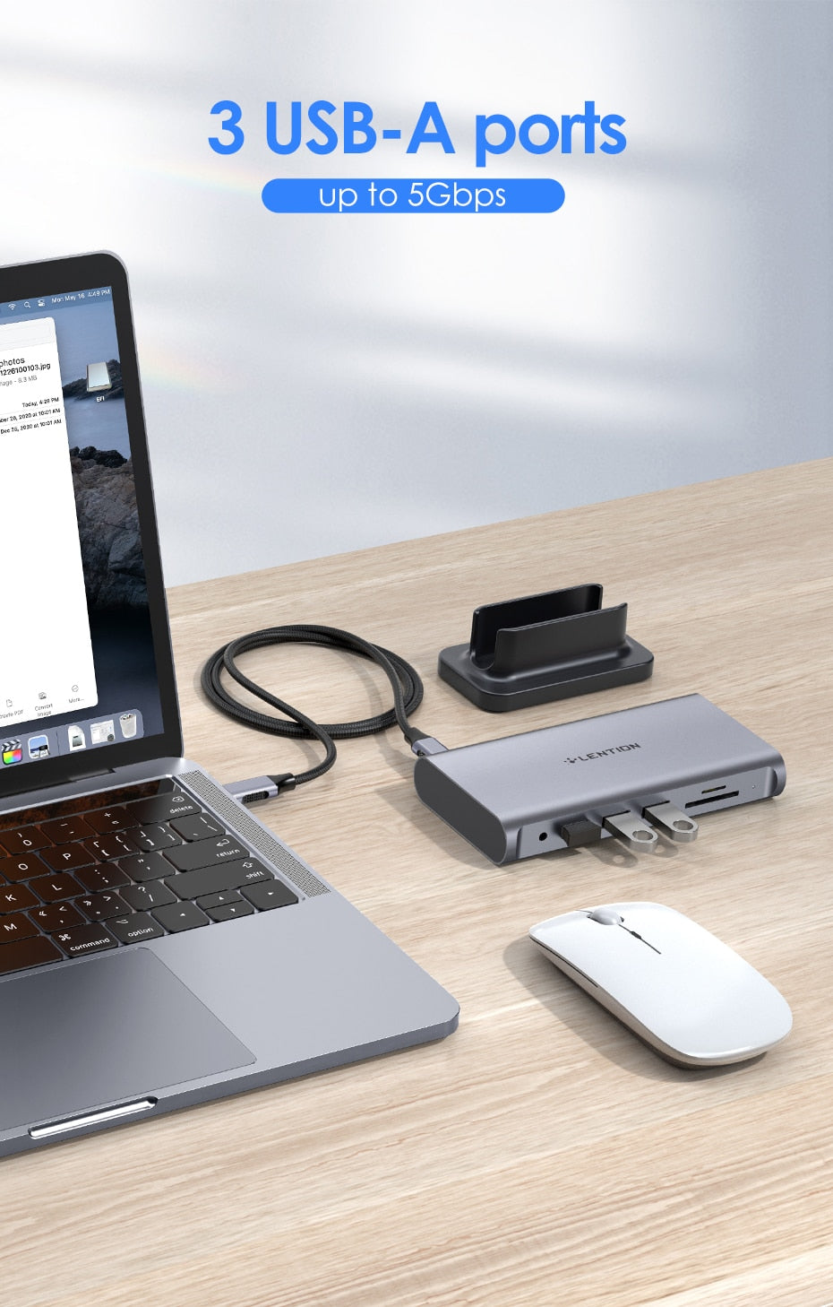 Premium USB Docking Station Type C Surface Dock Splitter
